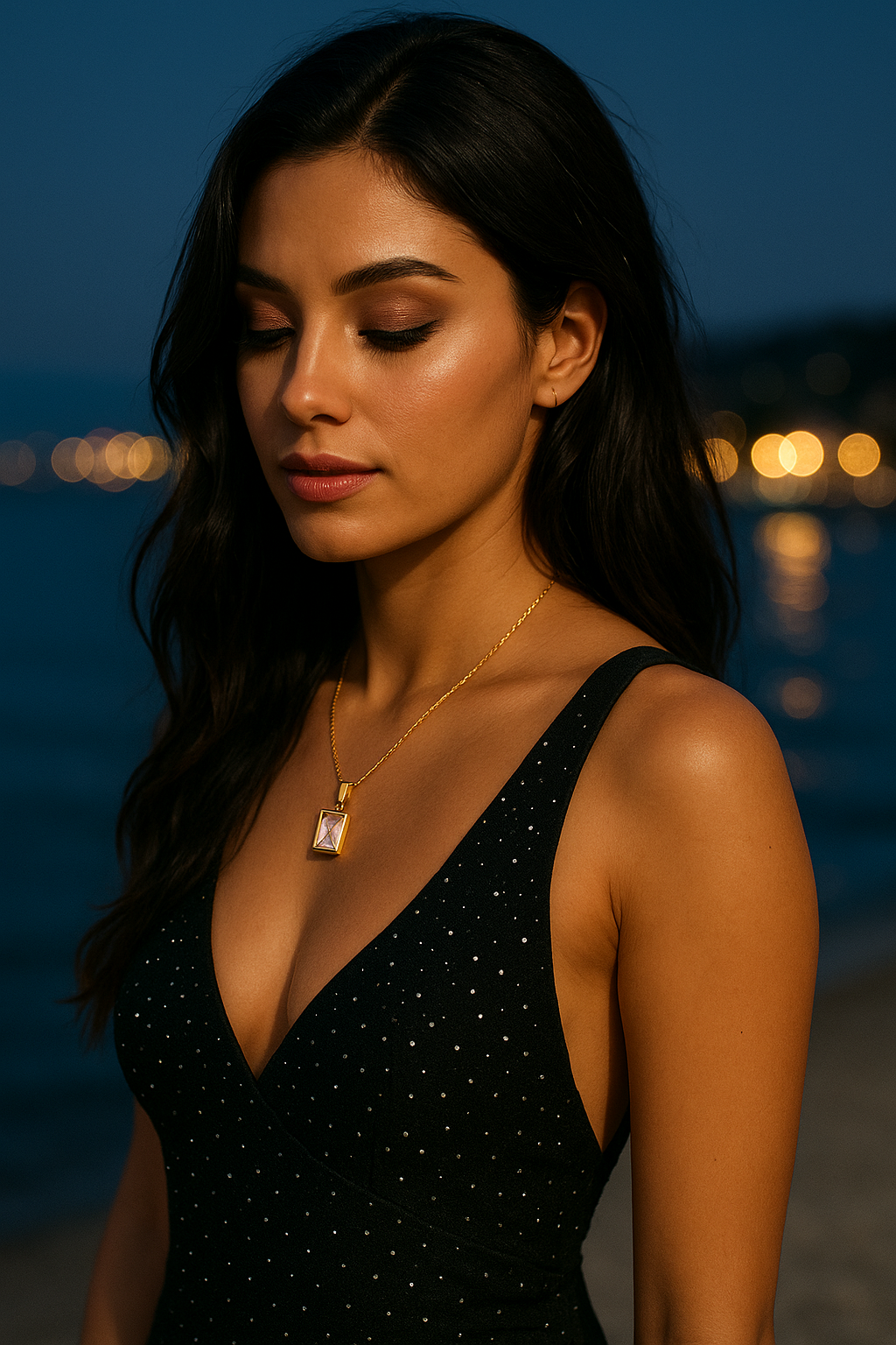 NECKLACE, 18K GOLD PLATED STEEL