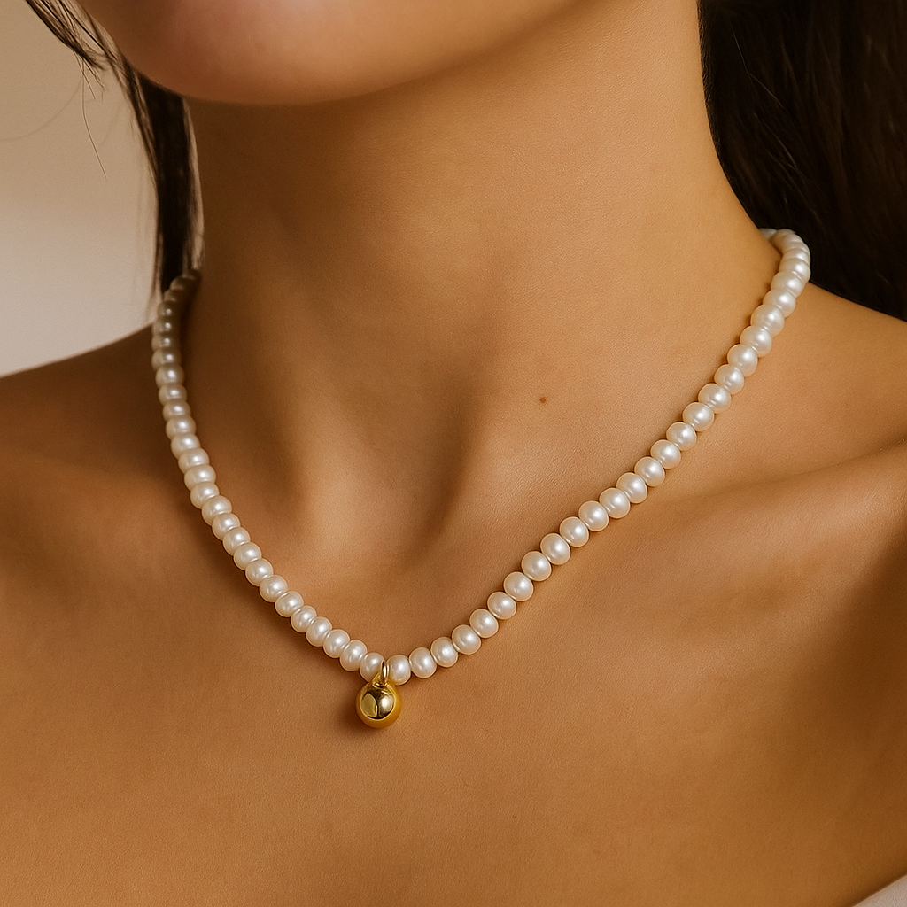 NECKLACE, 18K GOLD PLATED STEEL