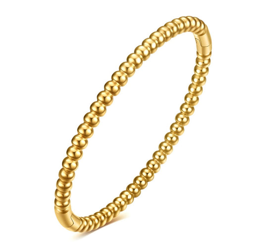 BRACELET, 18K GOLD PLATED STEEL