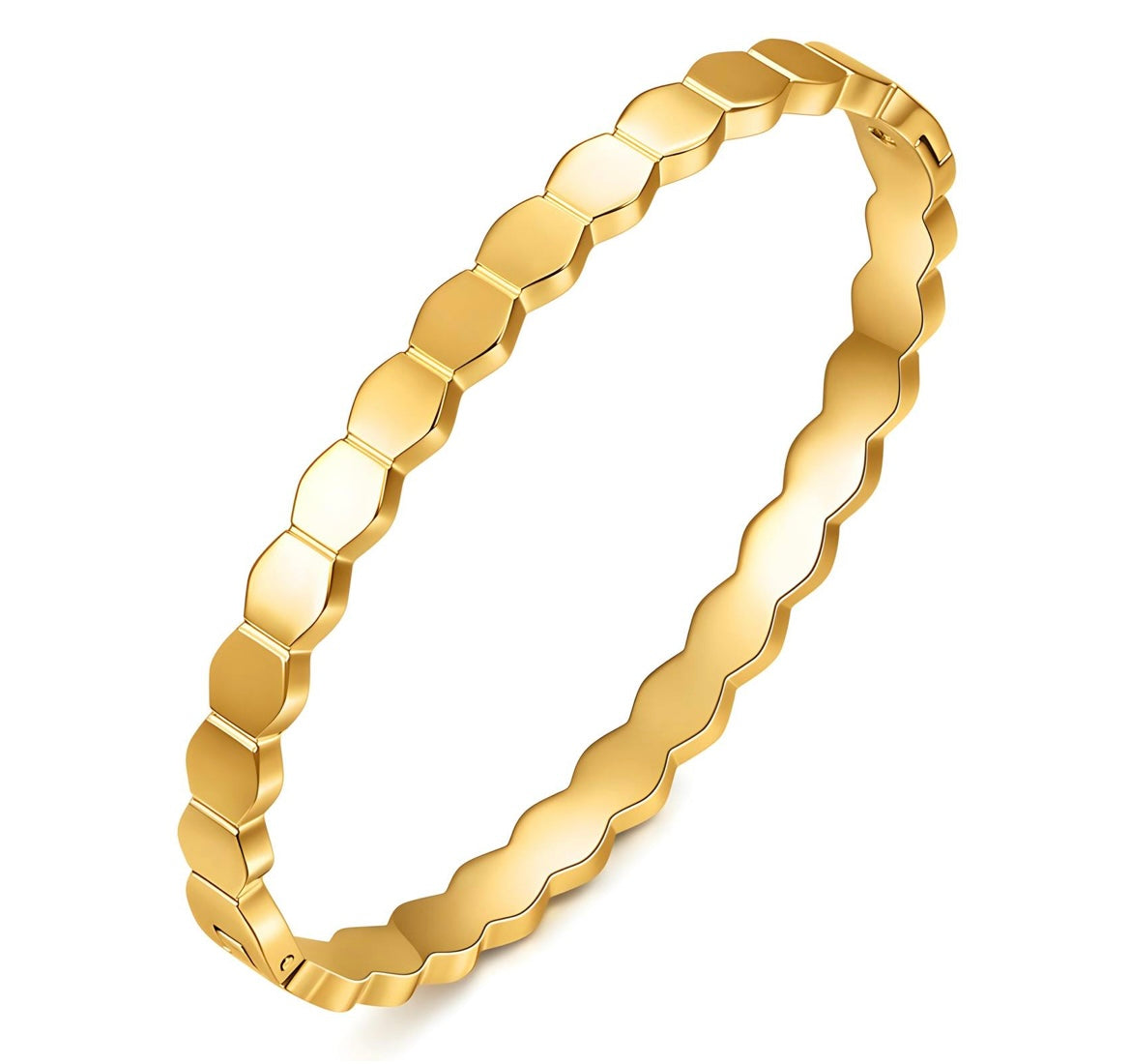BRACELET, 18K GOLD PLATED STEEL