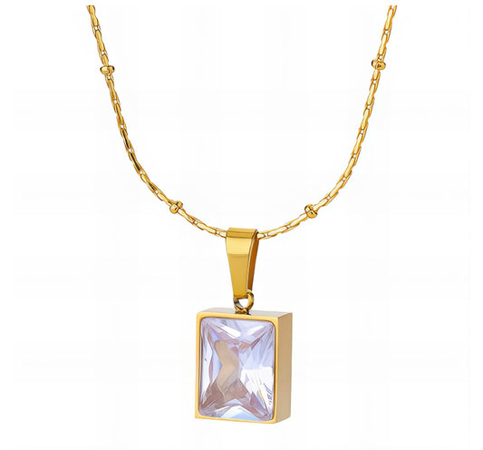 NECKLACE, 18K GOLD PLATED STEEL